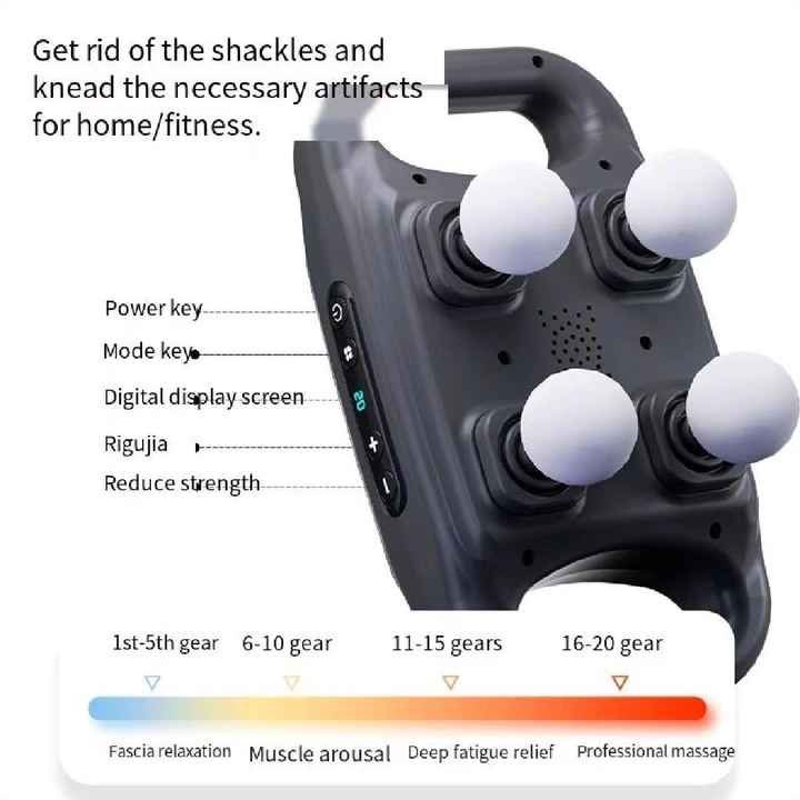 مسدس المساج - 4D Massage Gun Strong Power - الصورة 4