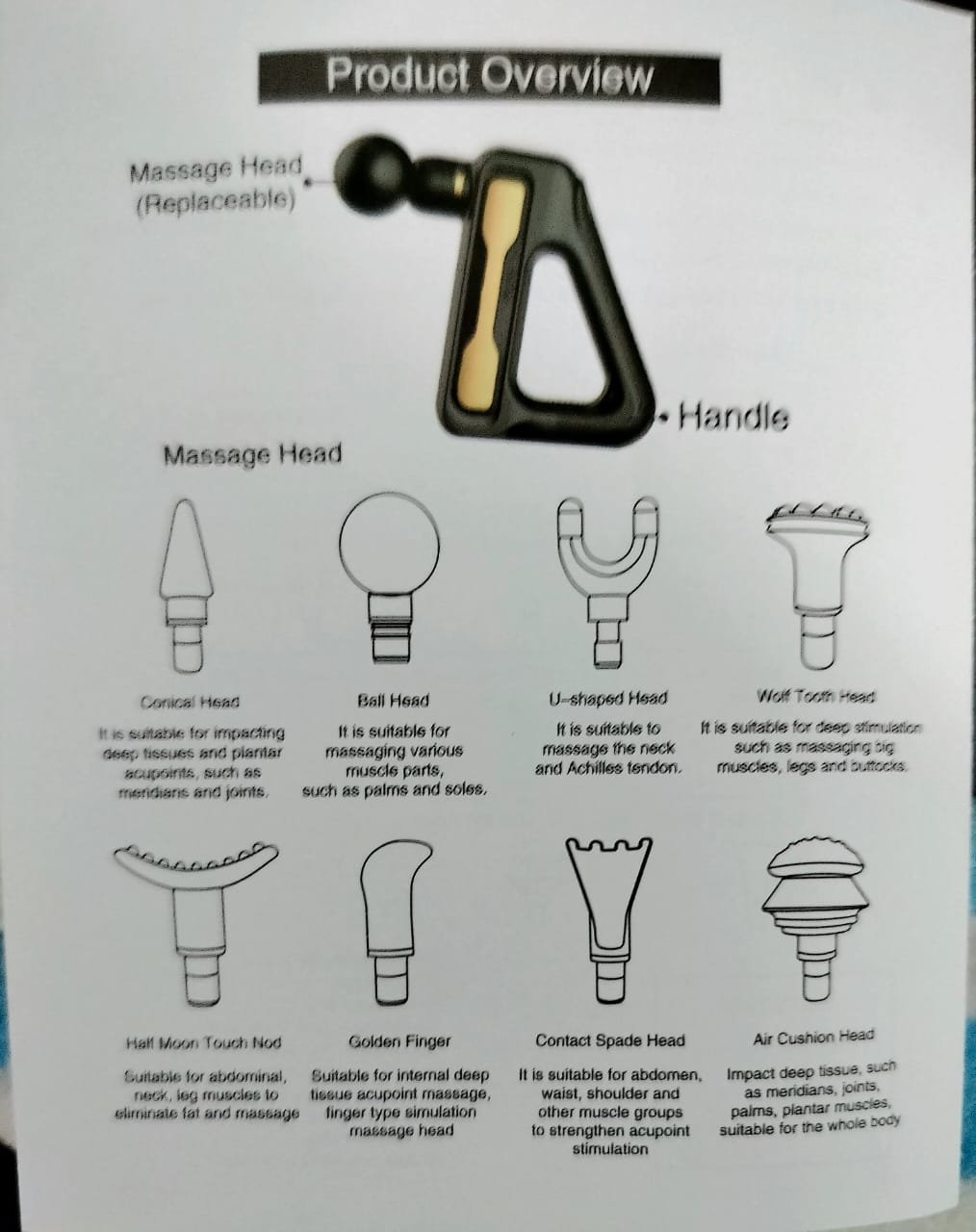 مسدس المساج المثلث Triangle Fascial Gun - الصورة 12