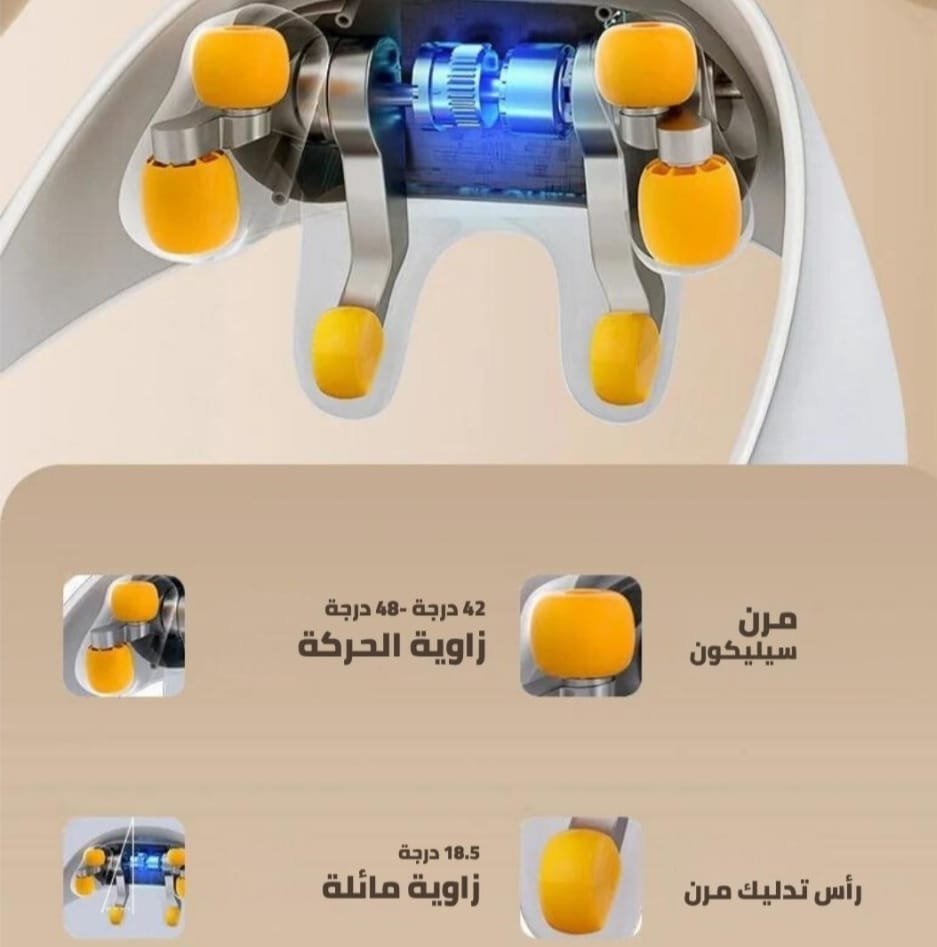 حزام مساج الضهر و الكتف بالزوائد - 5D shoulder and back massager - الصورة 8