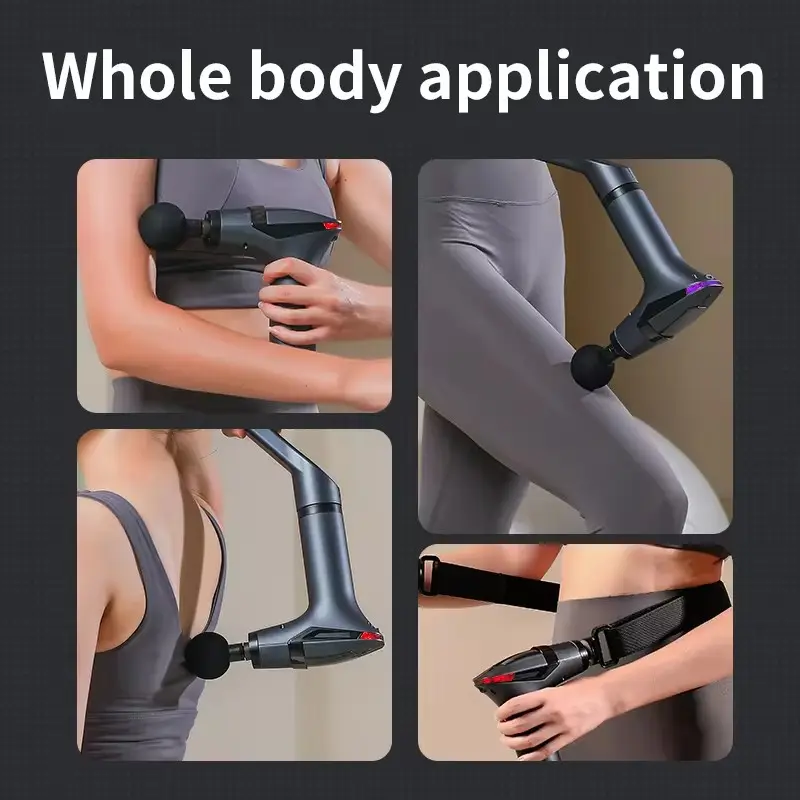 مسدس مساد المحمول بشاشة - massage gun LED screen & extended handle - الصورة 2